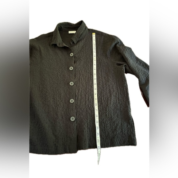 Woman’s White Stag black waffle shirt blouse size M 8/10 - Picture 4 of 7